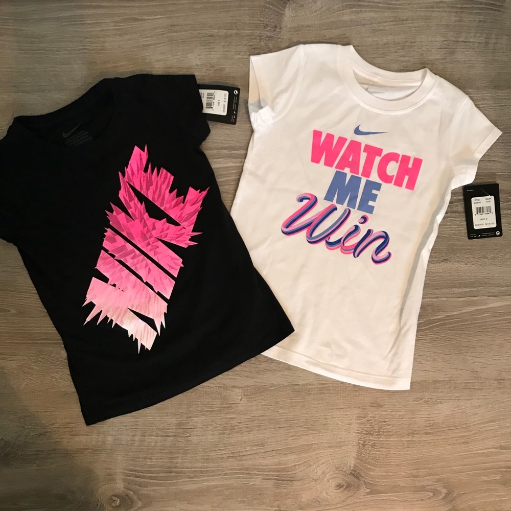 Bundle of 2 sz 6 girls Nike shirts